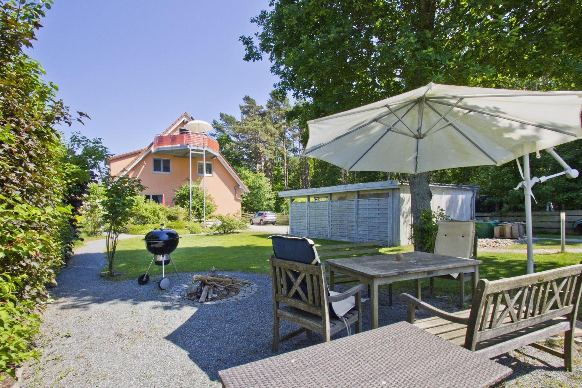 Fewo Am Wald Fewo 03 - Balkon, Gartennutzung, Sauna Glowe Exterior photo